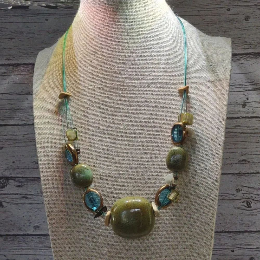 Green Stone Necklace 